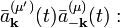 \bar{a}^{(\mu')}_\mathbf{k}(t) \bar{a}^{(\mu)}_\mathbf{-k}(t): 