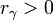 r_{\gamma}>0\,