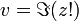 v=\Im(z!)