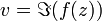 v=\Im(f(z))