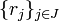 \{r_j\}_{j\in J}