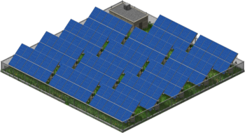 Figure 11: Schematic flow diagram of the SEGS concentrated solar power plants in the Mojave Desert.