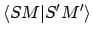 $\displaystyle \langle SM \vert S'M' \rangle$