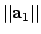 $\displaystyle \vert\vert{\bf a}_1\vert\vert$