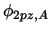 $\phi_{2pz,A}$