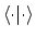$\langle{\cdot}\vert{\cdot}\rangle$