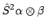 $\displaystyle \hat{S}^2 \alpha \otimes \beta$