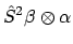 $\displaystyle \hat{S}^2 \beta \otimes \alpha$