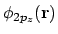 $\displaystyle \phi_{2p_z}({\bf r})$
