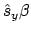 $\hat{s}_y \beta$