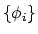 $\{\phi_i\}$
