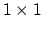 $1 \times 1$