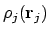 $\rho_j(\mathbf{r}_j)$