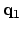 ${\bf q}_1$