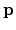 ${\bf p}$