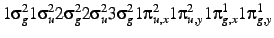 $1\sigma_g^2 1\sigma_u^2 2\sigma_g^2 2\sigma_u^2 3\sigma_g^2 1\pi_{u,x}^2 1\pi_{u,y}^2 1\pi_{g,x}^1 1\pi_{g,y}^1$