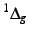 $^1\Delta_g$