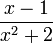 \frac{x-1}{x^2+2}