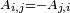 \scriptstyle A_{i,j} = -A_{j,i}