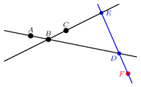 Plane via lines