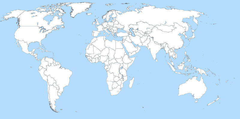 File:A large blank world map with oceans marked in blue.svg