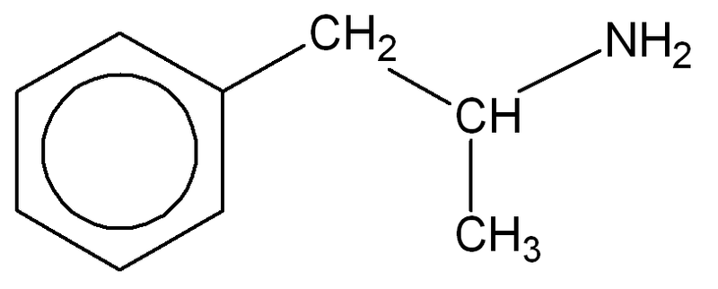 File:Amphetamine structure.png