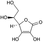 Ascorbic acid structure.png